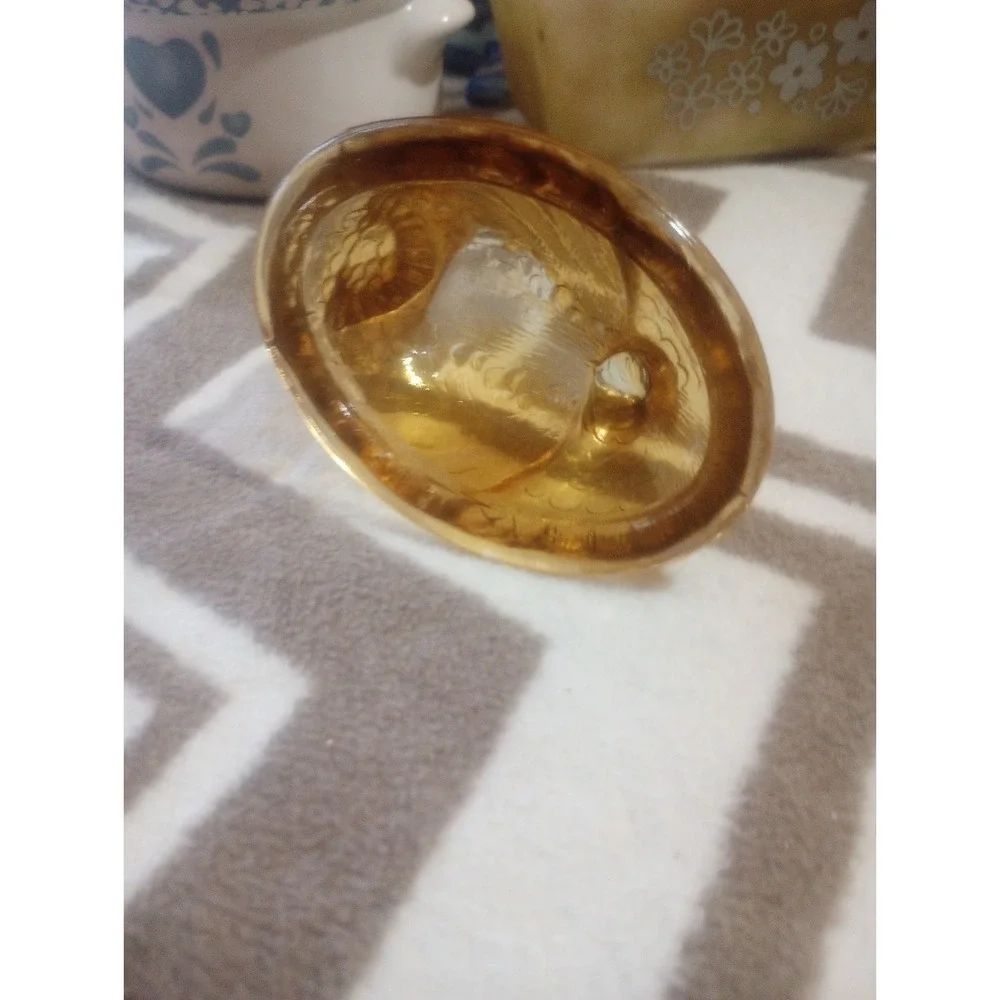 Amber‎ Turkey Top (Nest) Tricket Dish Lid Only 4